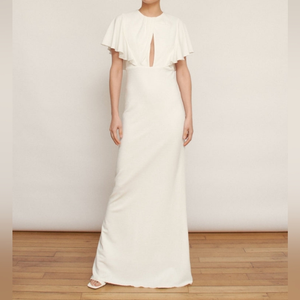 Vanessa Cocchiaro Elegant White Maxi Dress